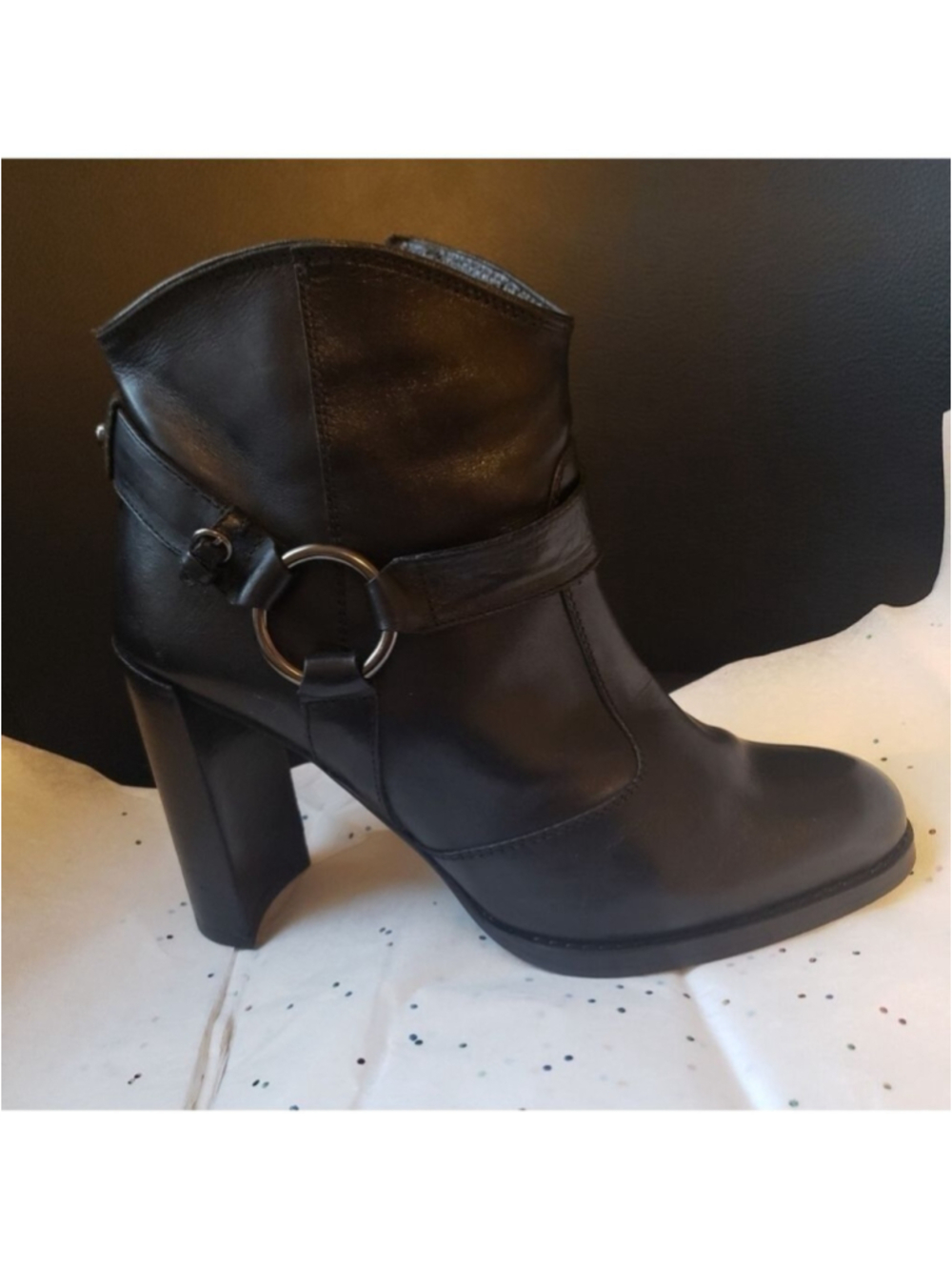 HP. Stuart Weitzman Leather Bootie - Picture 11 of 16